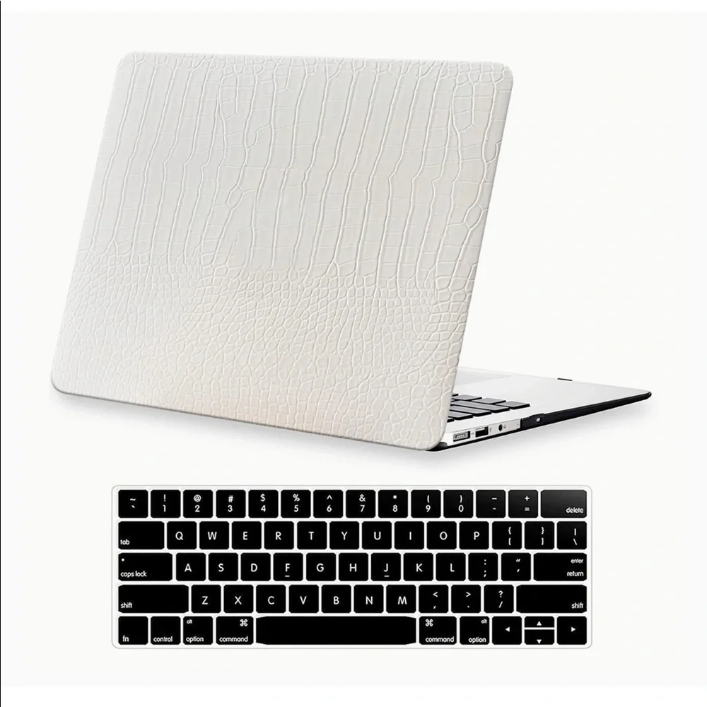 MacBook Case White Aligator